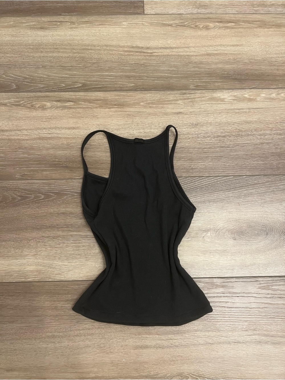 SKIMS Black Ribbed Slim Racerback Tank - Picture 3 of 3